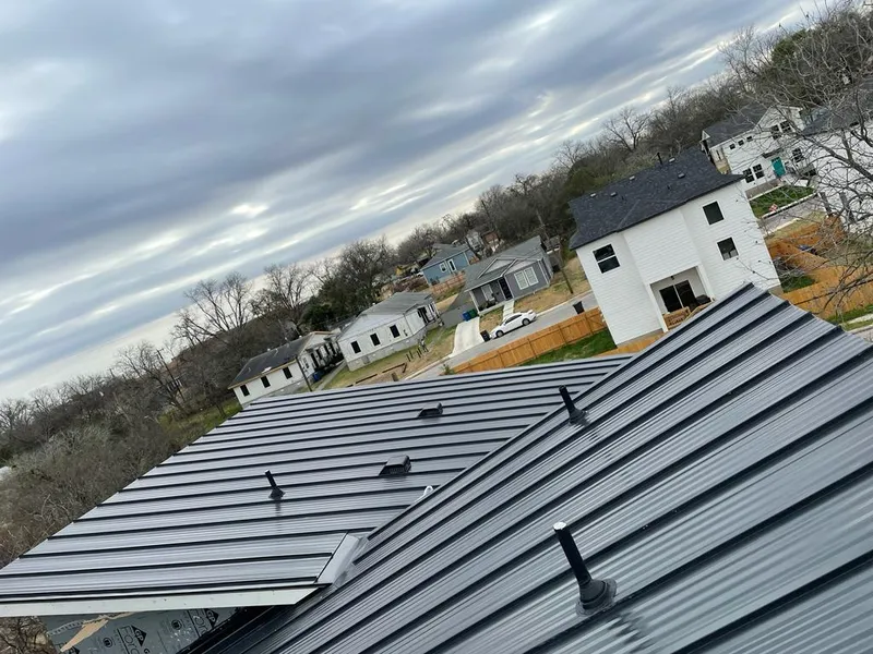 Standing seam metal roof panels with vents for Skylight Repair in Hermiston